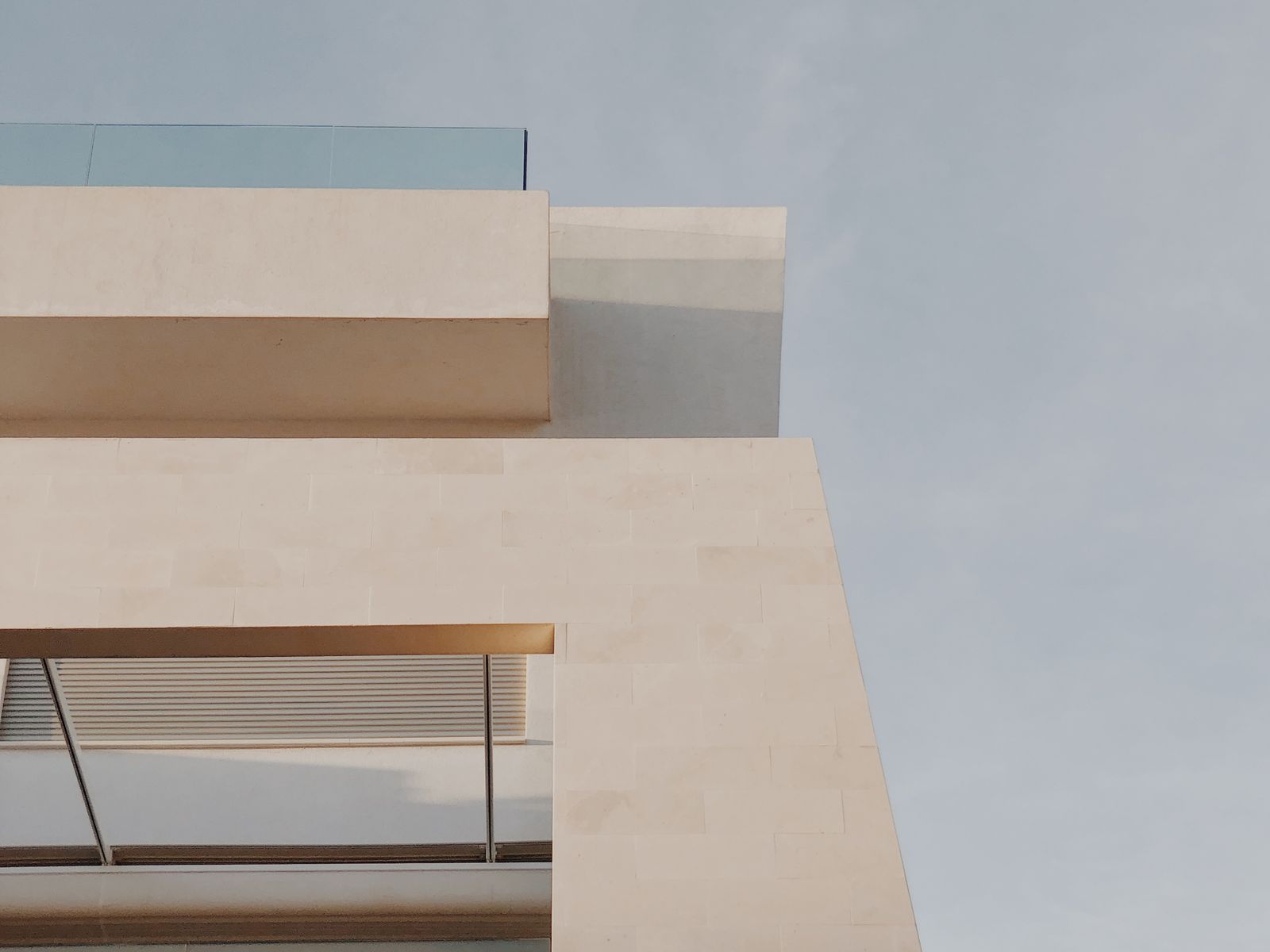 Geometric modern architecture used for a public project