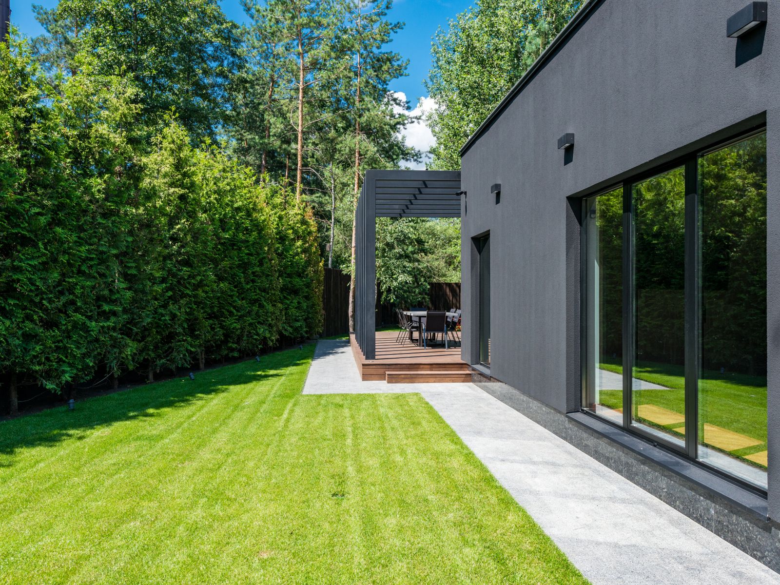 Contemporary house exterior used for a residential project